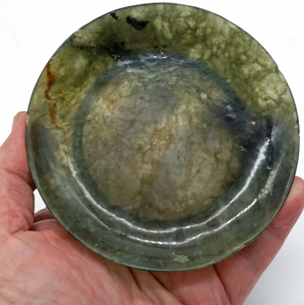 C038 中国 古い 玉 碗 古董原始中国风玉制碗| eBay