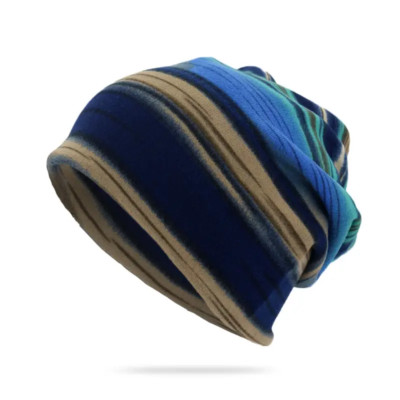 Autumn Winter with our Unisex Multicolored Knit Strip (Blue)