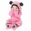 thumbnail 26 - Newborn Infant Baby Girls&amp;Boys Winter Warm Fleece Hooded Romper Jumpsuit Outfits