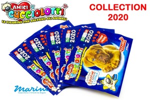 AMICI CUCCIOLOTTI 2020 OFFERTA DI 10 BUSTINE DI FIGURINE STICKER