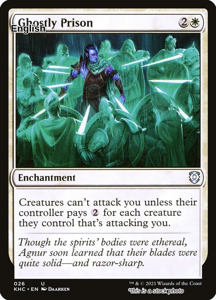 Ghostly Prison - KHC - LP TCG MTG