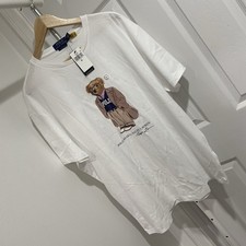 Polo Ralph Lauren Polo Bear T-Shirt Men XL White Classic Fit New w/ Tags