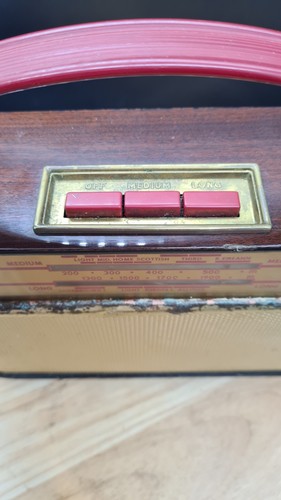 Vintage COSSOR CR1300T/01 tragbares Holzradio - ungetestet - selten - Bild 6 von 12