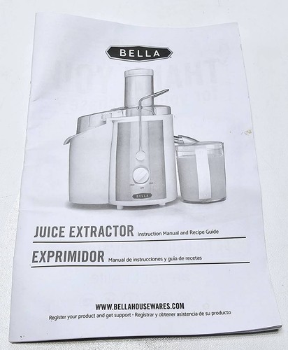 BELLA Entsafter 700 Watt weiß mit Edelstahl - 2 Geschwindigkeiten - Bild 11 von 11