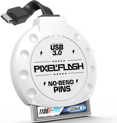 PixelFlash No-Bend Pins CF Reader USB Type-C 2  Cabled Compact UDMA7 Flash Card