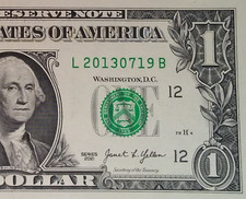 JULY 19th 2013 Birthday Anniversary Date Note One Dollar Bill Series 2021