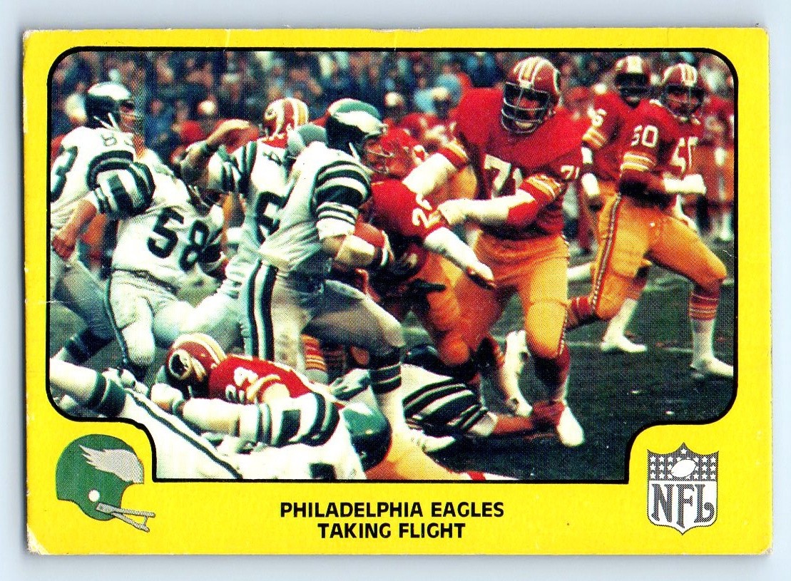 1978 Fleer Team Action #41 Taking Flight Philadelphia Eagles