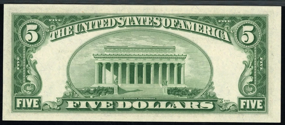 1950B $5 Chicago Federal Reserve Note Priest / Anderson PMG Choice Unc 64 EPQ - Image 2 of 2