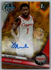 2023-24 Bowman Chrome U Jamal Shead 1st Gold Lava Refractor Auto #37/50