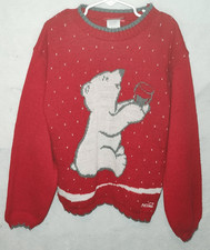 Coca-Cola Child's Red Polar Bear Coke Holiday Christmas Sweater Holiday Small 6