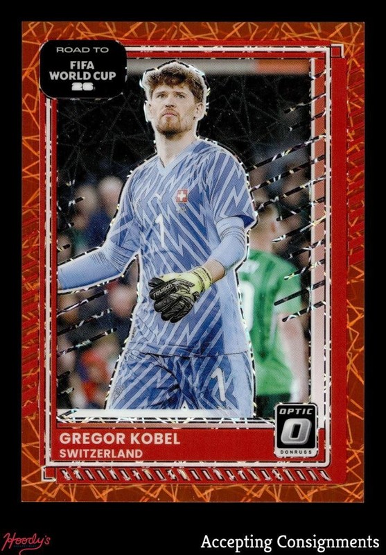 2025-26 Donruss Road to FIFA World Cup Optic Orange Velocity Gregor Kobel /199
