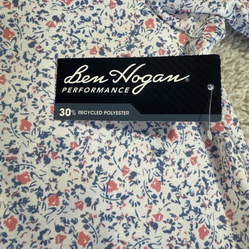 Neu mit Etikett Ben Hogan Medium hellweiß Provence kurzärmliges Performance-Poloshirt für Herren - Bild 4 von 14