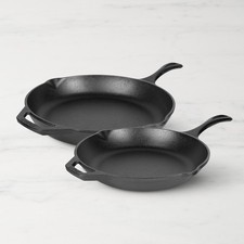 Lodge Chef Seasoned Cast Iron Skillet, Set of...