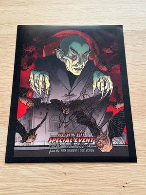Metallica Kirk Hammett Signed It s Alive Nosferatu Mini Poster Plus Two Picks