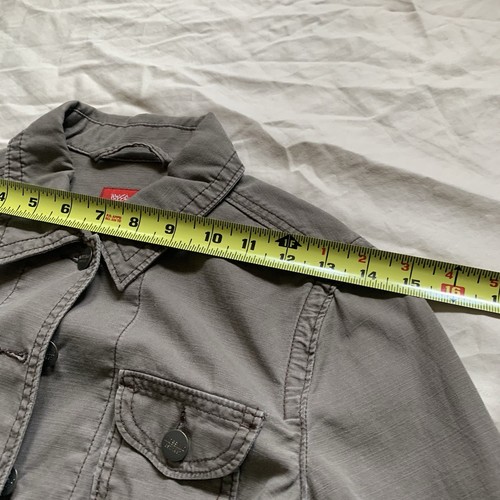 Mossimo Barn Jacke Damen klein braun neutral Militär Utility Feld süße Tasche - Bild 9 von 12