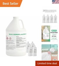 99.9% Pure Isopropyl Alcohol, USP Grade - 1 Gallon (4 x 32 fl oz) - Made in USA