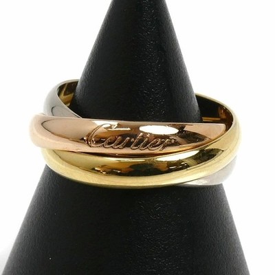 Echter Cartier Trinity Ring K18 Gelb Rot Weißgold AU750 US6,75