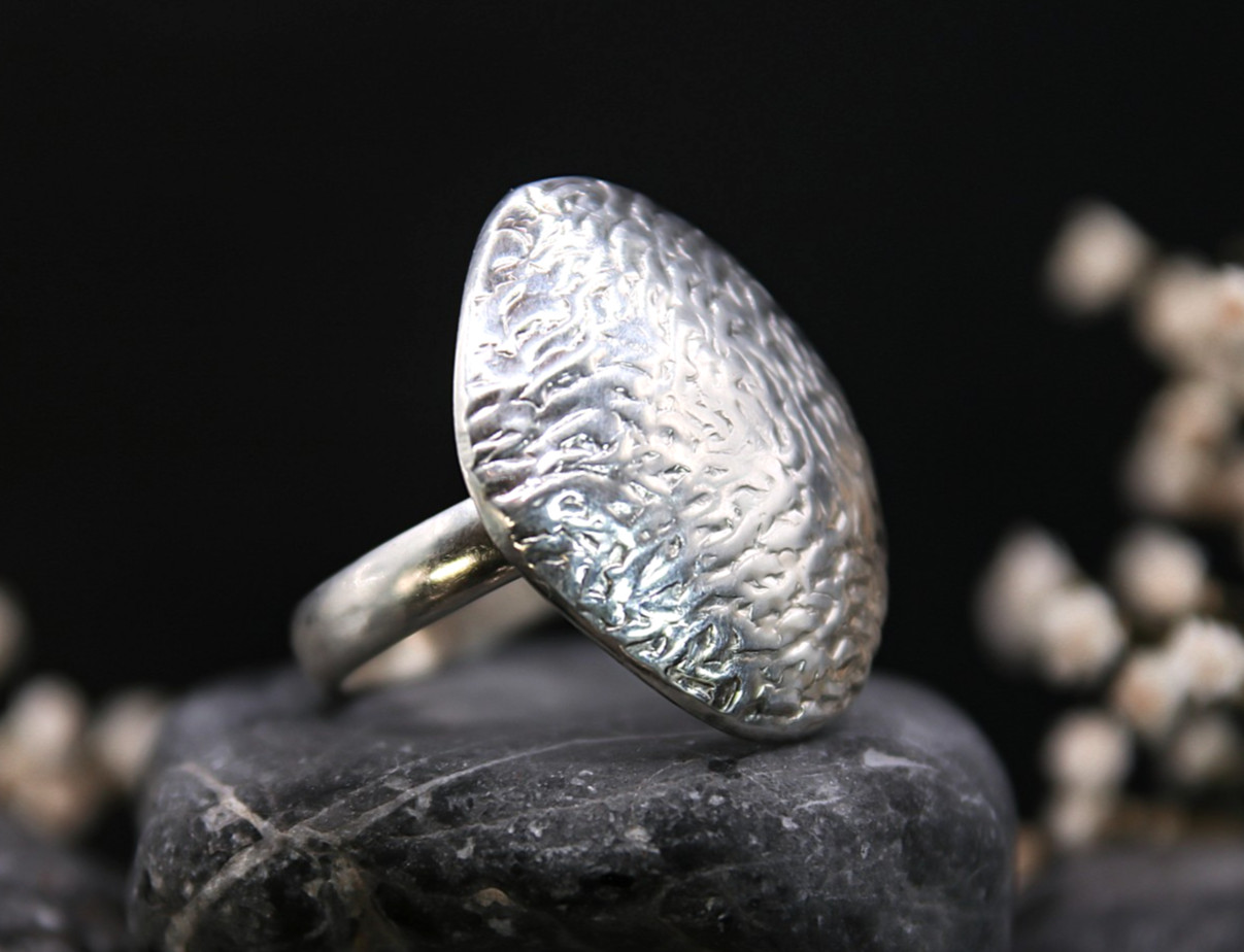 Stylischer Statement Ring aus 925er Silber - image 1