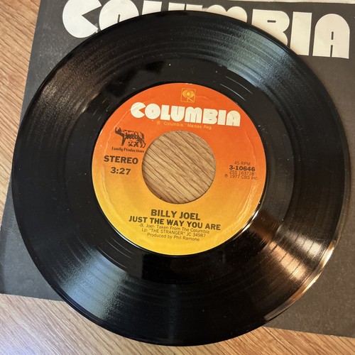 BILLY JOEL JUST THE WAY YOU ARE 45RPM 7" RECORD, 1977 COLUMBIA NM - Picture 2 of 2