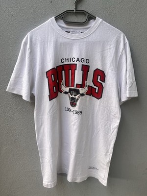 Chicago Bulls T-Shirt Weiß Gr. L Mitchell & Ness