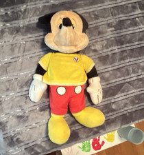 Vintage Talking Disney Mickey Mouse Plush Stuffed Animal No Tape Collector