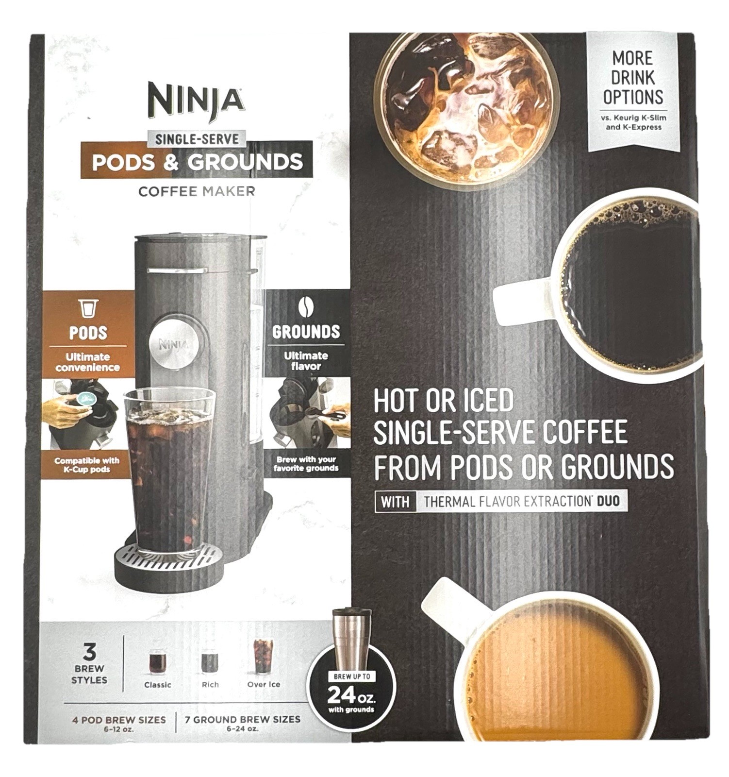 Pb040 Pods And Grounds Single-serve Hot Or Iced Brew - New