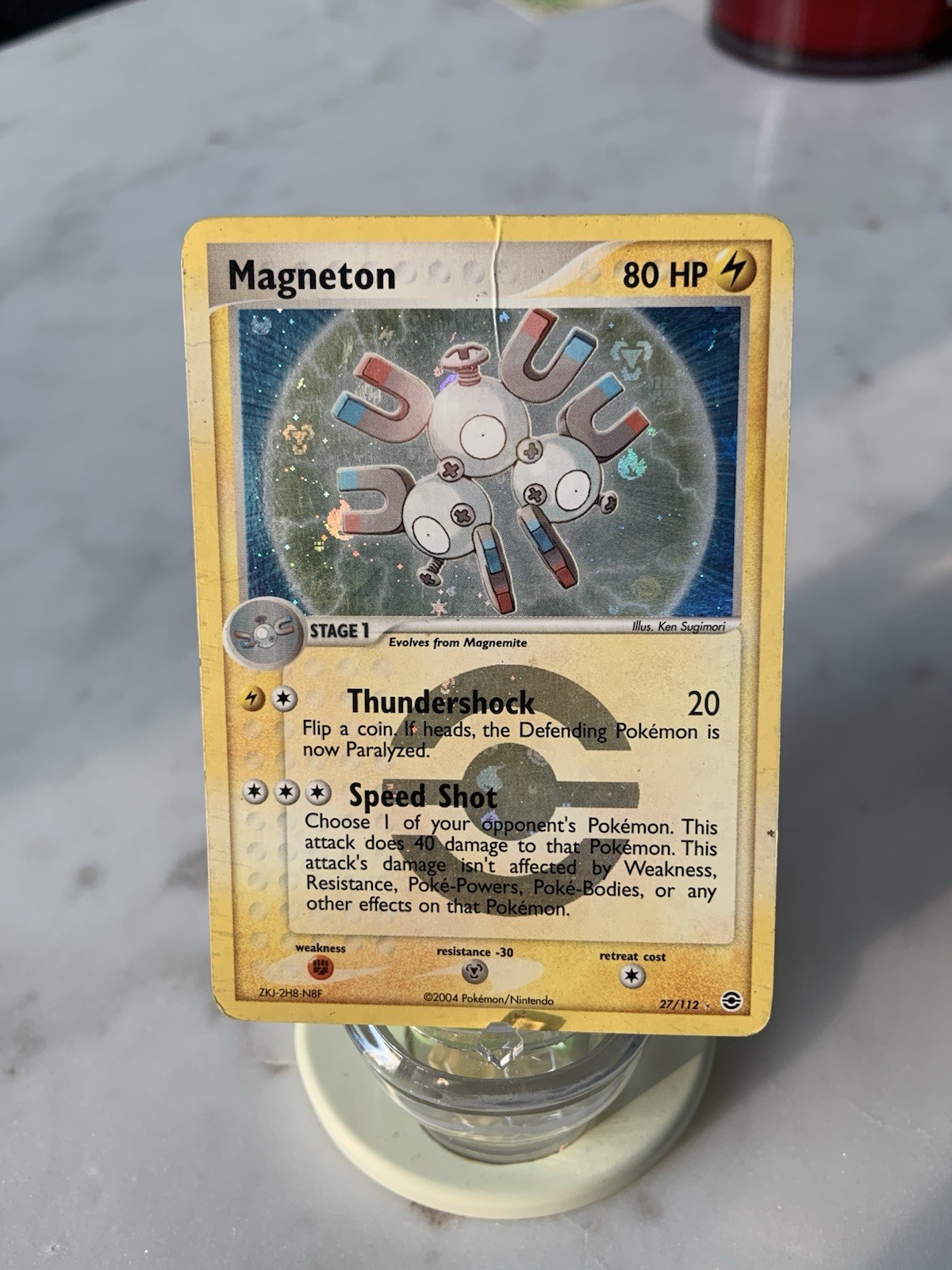 Magneton 27/112 EX FireRed LeafGreen Reverse Holo Rare Pokemon Card HP