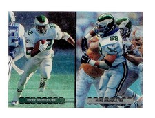 1996 Upper Deck Silver Collection Team Helmets Rickey Watters Mamula #NE3 Eagles