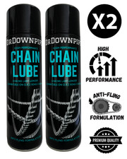 Motorbike Chain Lube - Twin Pack x 2 500ML Premium Chain Lube Chain Spray Lube