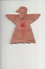 1980 GNW Cub Scout Olympacks West Surburban Optimist Leather patch