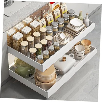 Pull out cabinet organizer - slide out drawers for kitchen cabinets, helps to 