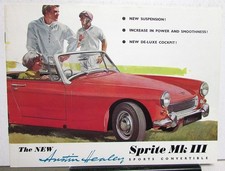 1964 New Austin Healey Sprite Mk Iii Sales Brochure 1964 New Austin Healey Sprite Mk Iii Sales Brochure
