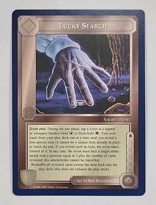 MIDDLE-EARTH CCG MECCG LUCKY SEARCH WIZARDS UNLIMITED METW TWUL RARE LOTR CARD
