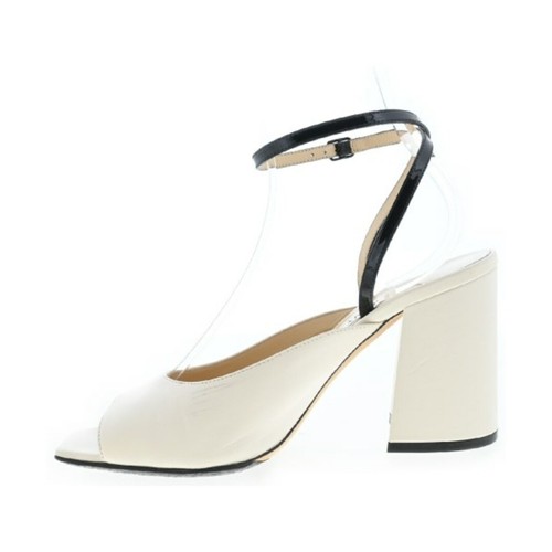 Jimmy Choo Pantoletten Sandalen Absatz Leder Elfenbein EU39 US8,5 Japan Kostenloser Versand GEBRAUCHT - Bild 22 von 24