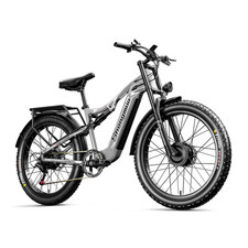 Dual Motor 2000W Electric Bike 26" Fat Tyre 48V 17.5Ah E-Mountain Bike US Stock