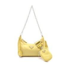 Prada Nylon Re-Edition 2005 Shoulder Bag Women Yellow One Size