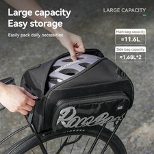 ROCKBROS Bike Rack Bag,One-Piece Bicycle Trunk Pannier Rear Seat Pouch 11.6L