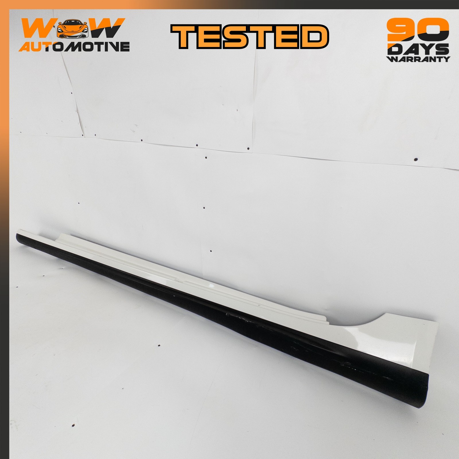 13-19 MASERATI QUATTROPORTE GTS LEFT DRIVER SIDE ROCKER PANEL SKIRT WHITE OEM