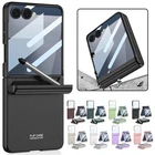 Magnetic Hinge Flip Case For Samsung Galaxy Z Flip7/Flip6 Screen Film+Pen Stylus