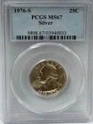 1976-S Washington Silver Quarter MS67 Grade, Centennial Commemorative