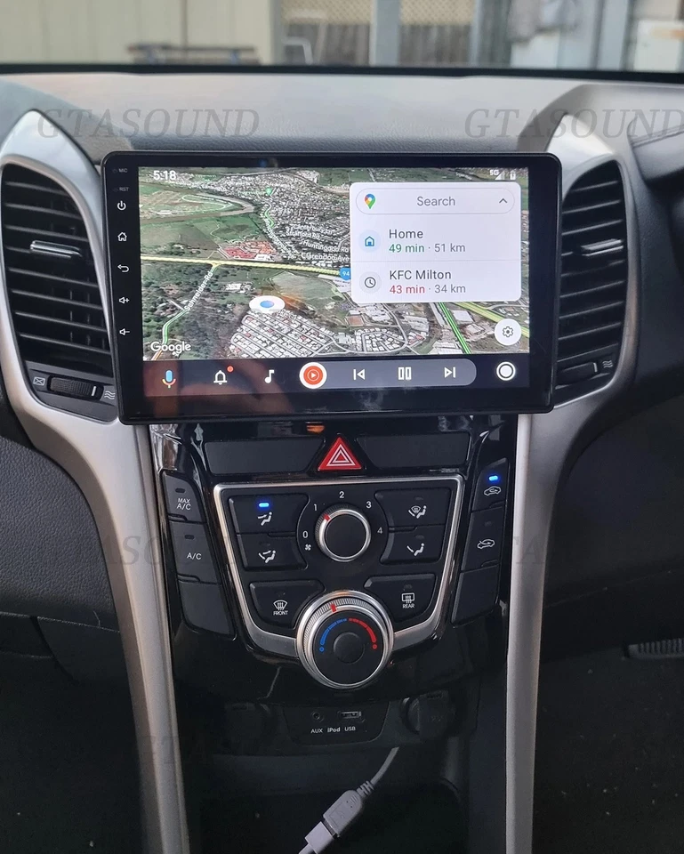Carplay Para Hyundai Elantra GT 2013-2017 Apple Radio Android 14 GPS Estéreo Navegación Foto 4 de 4