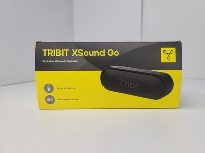 Tribit XSound Go Bluetooth Speaker with 16W Loud Sound & Deeper Bass - Black
