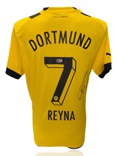 GIOVANNI REYNA SIGNED 22/23 BORUSSIA DORTMUND HOME SHIRT (ACG CERT AG17500)