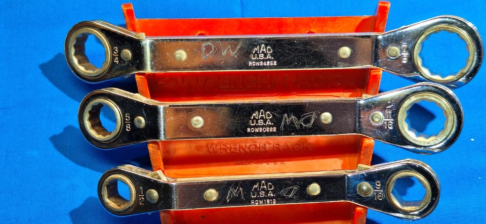 Mac Tools 5 piece SAE reversible offset ratchet wrench set 6 & 12pt 7/8" - 1/4" - Image 2 of 4