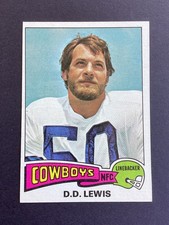 1975 Topps D.D. Lewis #118 Cowboys Vintage NFL EX