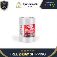 Pacific Mailer Packing Tape - Heavy Duty Clear Tape 1.88" x 65 Yards