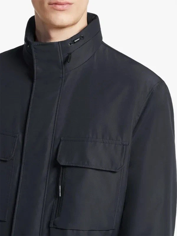 Zegna high-neck field jacket $2825 Size 48 - Image 3 of 4