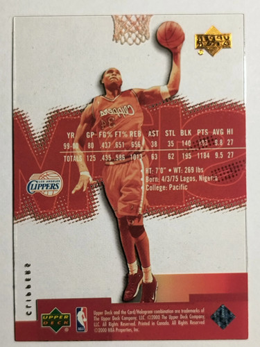 2000-01 Upper Deck Slam #25 Michael Olowokandi - Picture 2 of 2