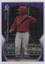 2023 Bowman Chrome Prospects Purple Shimmer Refractor 165/250 Nelson Rada 4f5