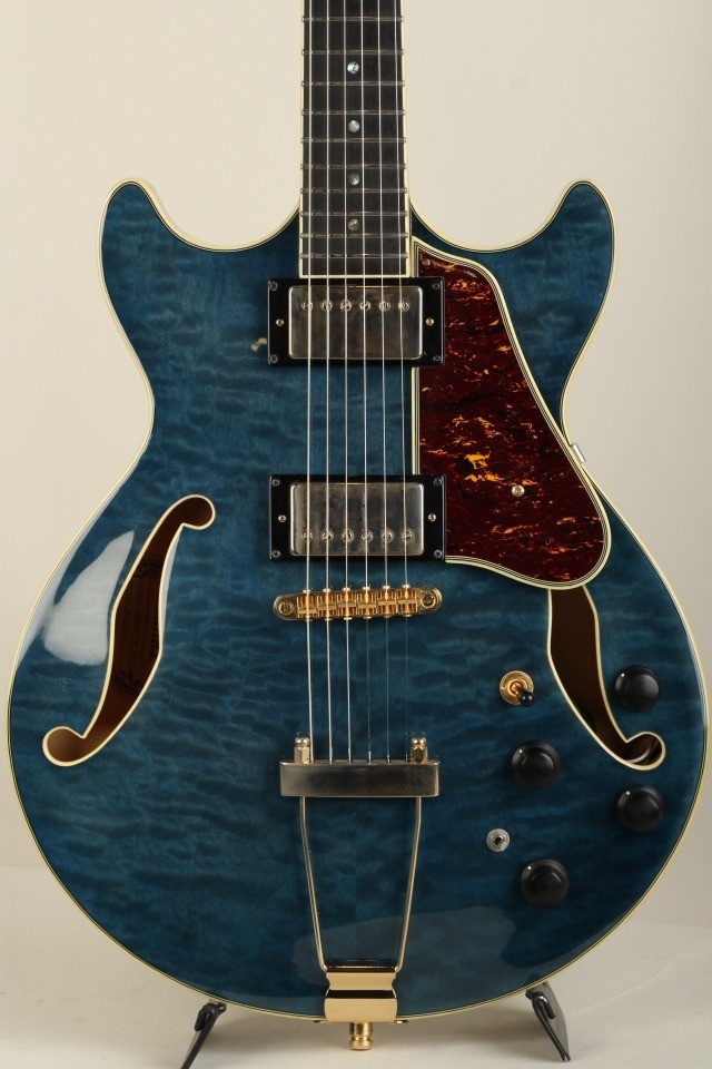 Ibanez AMH90QM TBL Trans Blue 2020 Electric Guitar Used Free